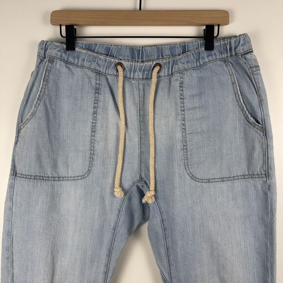 One Teaspoon Shabbies Drawstring Boyfriend Jeans Hustler Distressed Baggy Large - Picture 8 of 15